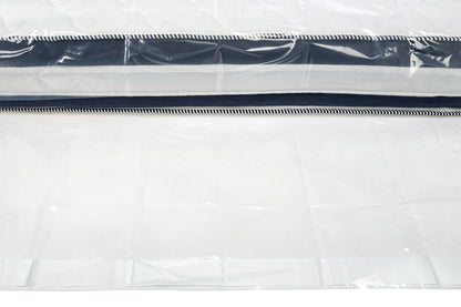 Mattress protector with adhesive tape